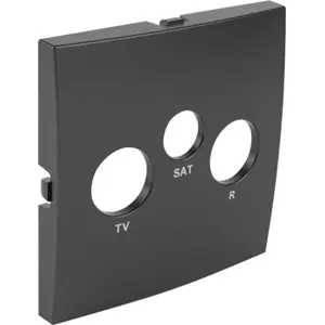 Centro para tomada R+TV+SAT – LOGUS90 Aquarella - Gris