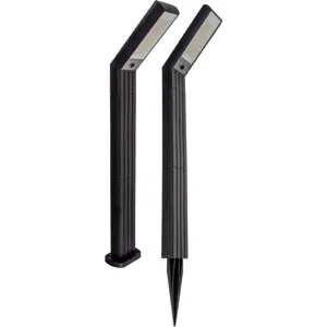 Poste Solar LED crepuscular p/ Jardim - 3000K 150lm