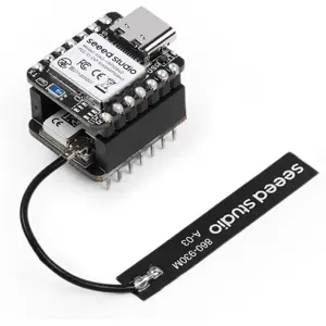 Kit microcontrolador XIAO nRF52840 e placa Wio-SX1262 para Meshtastic c/ BT 5.0