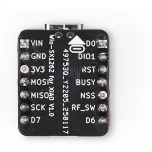 Kit microcontrolador XIAO nRF52840 e placa Wio-SX1262 para Meshtastic c/ BT 5.0