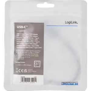 Cabo adaptador OTG USB-C - USB-A 3.2 fêmea
