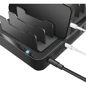 Estación de carga 120W QC/PD 3.0 - 10 puertos USB (6xUSB-C + 4xUSB-A)