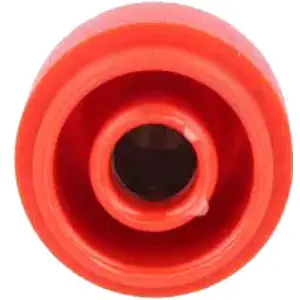 Ficha banana hembra 4 mm p/ PCB - rojo
