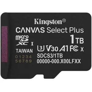 Cartão de memória MicroSDXC 1TB C10 U3 V30 A1 (150MB/s) + adaptador SD