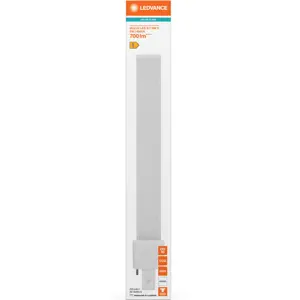 Lâmpada LED tipo PL G23 2 pinos 6W (=11W/840) 700lm 4000K (branco neutro)