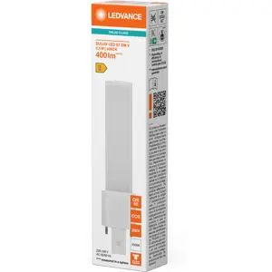 Lâmpada LED tipo PL G23 2 pinos 3.5W (=7W/840) 400lm 4000K (branco neutro)