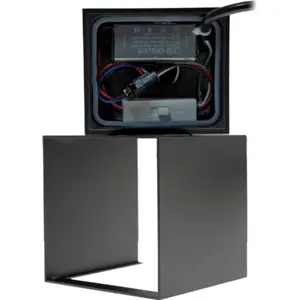 Aplique Cubo de parede LED COB 230V 2x5W CCT c/ abas orientáveis IP65 - antracite
