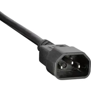 Bloco PDU de 8 tomadas c/ disjuntor para rack bastidor 19'' 1U com com cabo 1.8m (ficha IEC C14)