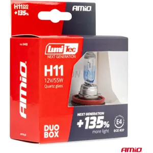 Lâmpada halogéneo H11 PGJ19-2 12V 55W [2 unid.]
