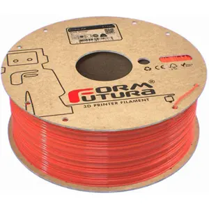 Rolo de filamento de impressão 3D em PLA de 1.75mm - Laranja - 1Kg