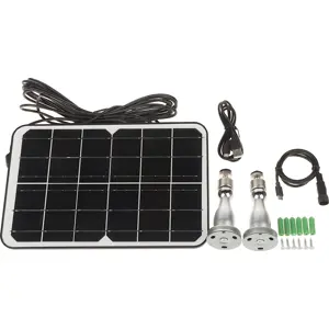 Câmara IP (Wi-Fi) 2.1MP 3.6mm 1080p c/ bateria, PIR, Luz e Painel solar (compatível c/ Tuya) - IP65
