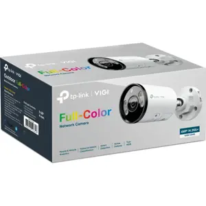 Câmara IP (Ethernet c/ PoE) Bullet 4MP 6mm Full-Color 24h IR 30m - IP67