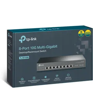 Switch 8P 10G Multi-Gigabit montável em rack