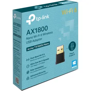 Adaptador Nano USB Wi-Fi 6 Dual Band (574+1201Mbps)