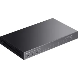 Switch 11P (8x 10/100Mbps PoE+ | 2x RJ45 Gigabit | 1x SFP Gigabit ) 65W