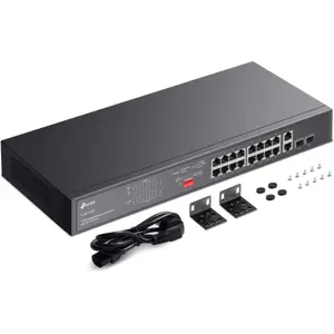 Switch 18P (16 PoE+ | 2 combos RJ45/SFP) Gigabit 10/100/1000Mbps