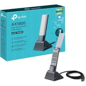 Adaptador USB Wi-Fi 6 (AX1800) Dual Band (1201+574Mbps) c/ base