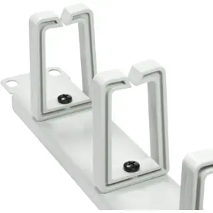 Organizador de cabos para armário bastidor 19'' 1U - cinza