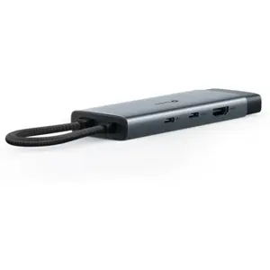 Hub USB Type-C 6-em-1 (1x USB-C 2x USB-A 1x HDMI 1x RJ45 1x PD)