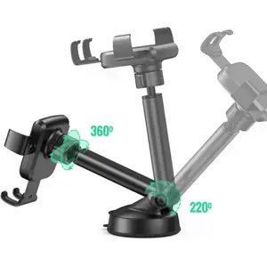 Suporte universal articulável para telemóvel até 7'' c/ ventosa