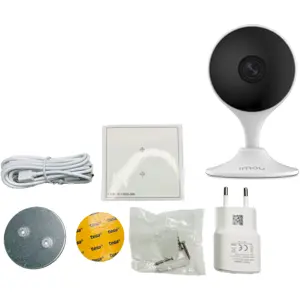 Câmara IP (Wi-Fi) 2MP 1080p c/ IR 10m, áudio bidirecional e sirene - p/ interior