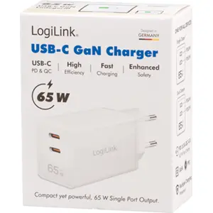 Cargador 65W GaN 2x USB-C (PD 3.0/QC 4.0)