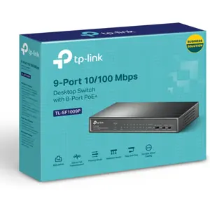 Switch 9P (8PoE+) 10/100 Mbps (8PoE+) 65W