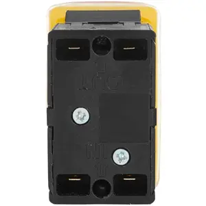 Interruptor de pressão duplo verde/vermelho 2 posições ON-OFF DPST 230VAC 6A (4 pinos)