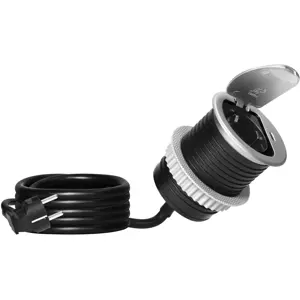 Bloco de tomadas de encastrar (Ø62mm) 1x Schuko + 1xUSB-C