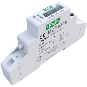 Medidor digital de consumo de energia monofásico (45A) para calha DIN