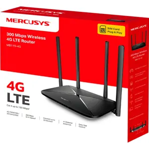 Router 4G LTE Wireless N 300Mbps - 3x LAN + 1 WAN