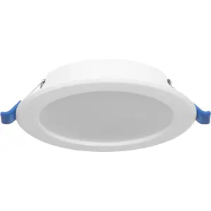 Downlight LED redondo 12W 1140lm CCT 3000/4000/6500K Ø120x28mm (Ø94mm) - com driver
