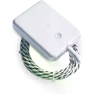 Sensor/alarme de fugas de água a pilhas com Wi-Fi/Zigbee/Matter e cabo de deteção