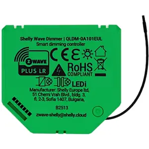 Módulo controlador dimmer inteligente Z-Wave Plus LR para iluminación