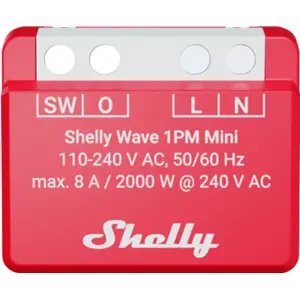 Mini módulo interruptor para automação Z-Wave Mesh/LR c/ medição de energia 110/240VAC - 8A