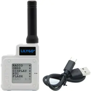 Meshtastic Node com LoRa SX1262, nRF52840, GPS GNSS, E-Paper 1.54'' e Bateria 850mAh