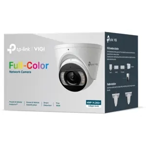 Cámara IP (Ethernet con PoE) tipo turret 4MP 4mm Full-Color IR 30m - IP67
