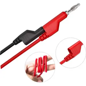 Conjunto de 5 cables de prueba banana con puntas diversas