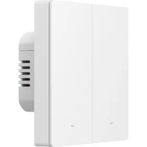 Interruptor duplo (2 Gang) Smart Zigbee de encastrar - standalone - Branco