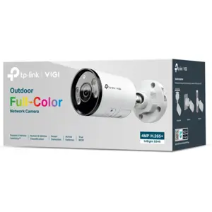 Câmara IP (Ethernet c/ PoE) Bullet 4MP 6mm Full-Color IR 30m - IP67
