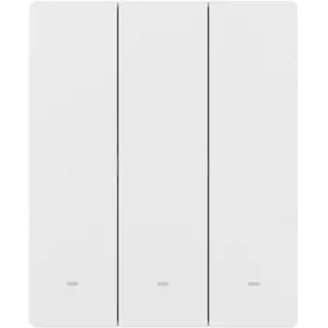 Interruptor triplo (3 Gang) Smart Zigbee de encastrar - agrupável - Branco