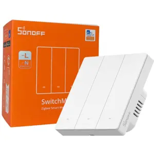 Interruptor triplo (3 Gang) Smart Zigbee de encastrar - standalone - Branco