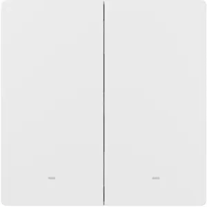 Interruptor duplo (2 Gang) Smart Zigbee de encastrar - standalone - Branco