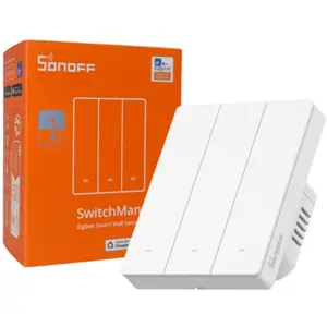 Interruptor triplo (3 Gang) Smart Zigbee de encastrar - agrupável - Branco