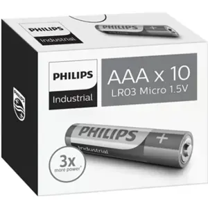 Pilha alcalina industrial 1.5V LR03 / AAA - [10 unid.]