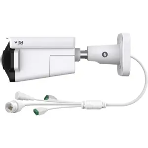 Câmara IP (Ethernet c/ PoE) Bullet 4K 8MP 1.65mm Visão Panorâmica 180° IR 20m - IP67 IK10