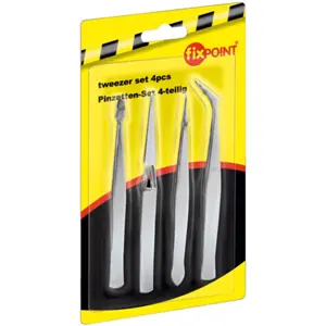 Conjunto de 4 pinças de precisão - 110mm