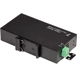 HUB USB 3.0 de 7 portas industrial para calha DIN / mesa