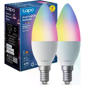 Lâmpada LED Smart WiFi E14 RGB+W (2500 - 6500K) 470lm - (2 unid.)
