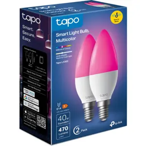 Lâmpada LED Smart WiFi E14 RGB+W (2500 - 6500K) 470lm - (2 unid.)